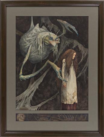 BRIAN FROUD (1947- ) One day I saw a large bunch of twigs . . . bound in cobwebs and hanging by a thin thread.